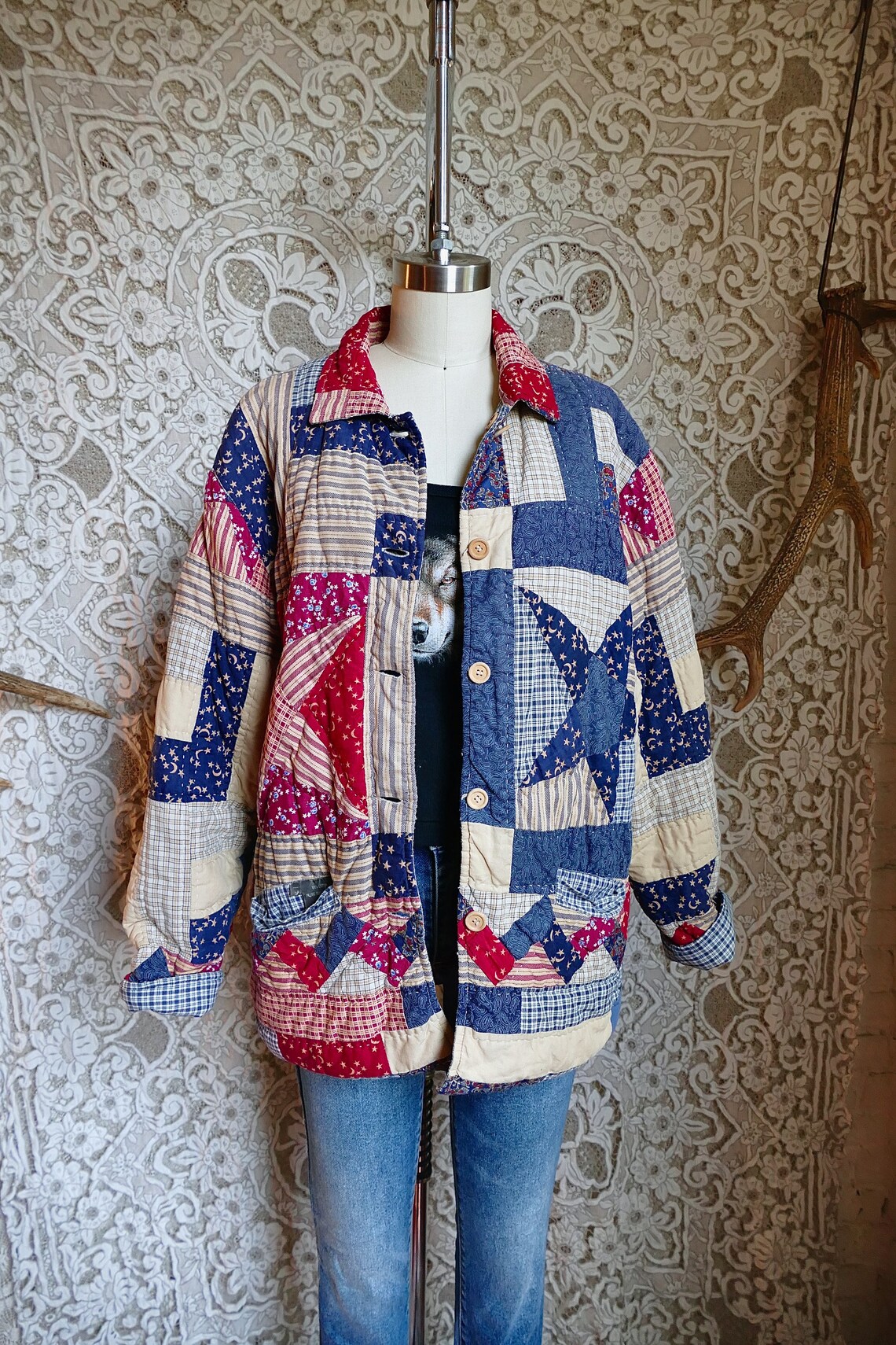 Patchwork Quilt Chore Coat Etsy