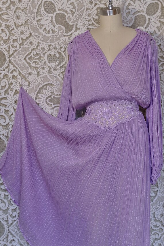 Lilac Greek Gauze Dress - image 9