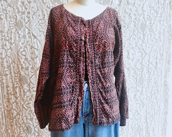 90's Indonesian Woven Cotton Shirt