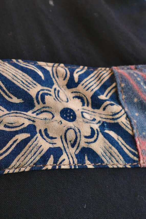 Cropped 90's Indonesian Patchwork Jacket - image 6