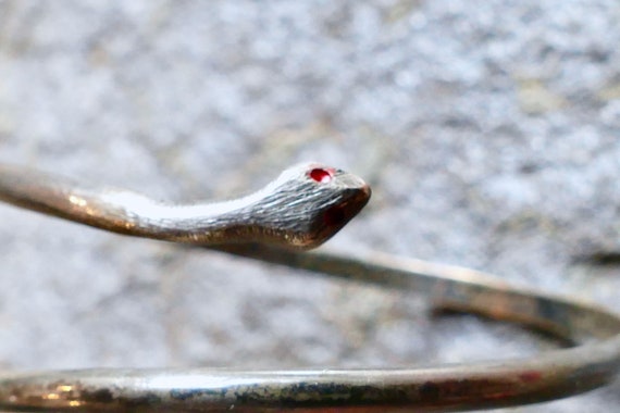 Silver Serpent Wrap Around Bracelet - image 6