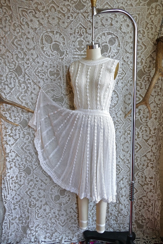 Vintage Crochet Lace Dress