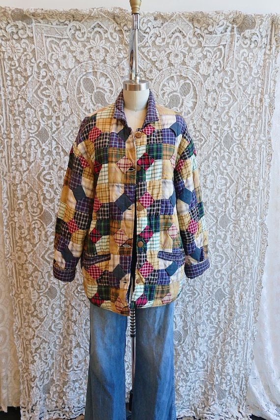 Patchwork Quilt Chore Coat - image 4