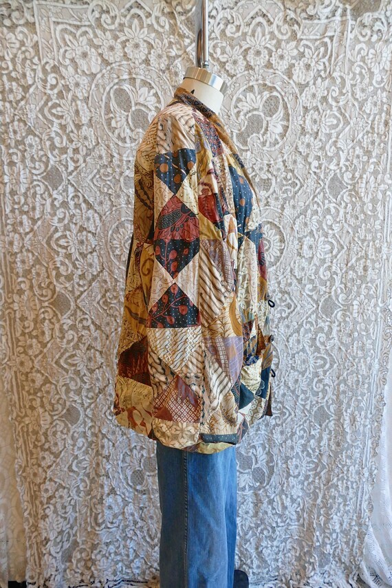 Indonesian Patchwork Woven Jacket - image 8