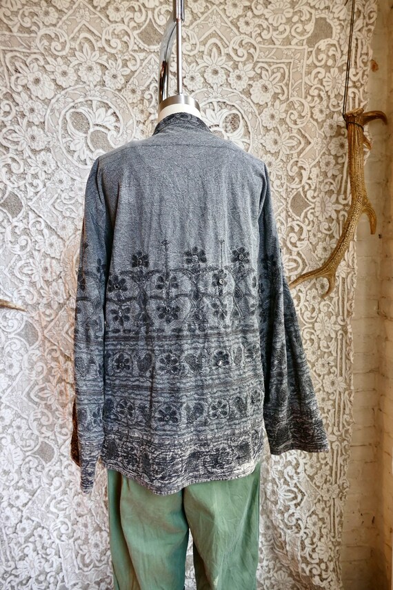 Mirror Embroidered Cotton Chore Jacket - image 7