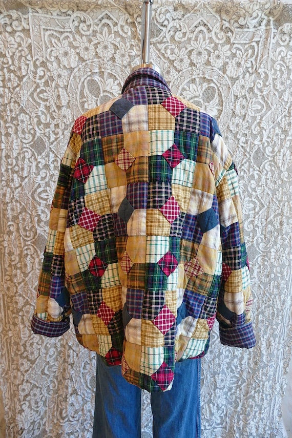 Patchwork Quilt Chore Coat - image 8