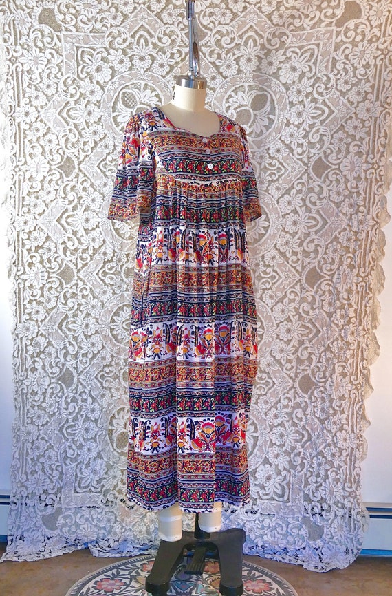 Indian Cotton Lounge Maxi Dress