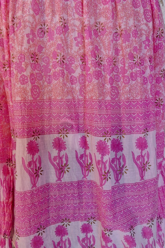 Pink Indian Gauze Cotton Blouse - image 8