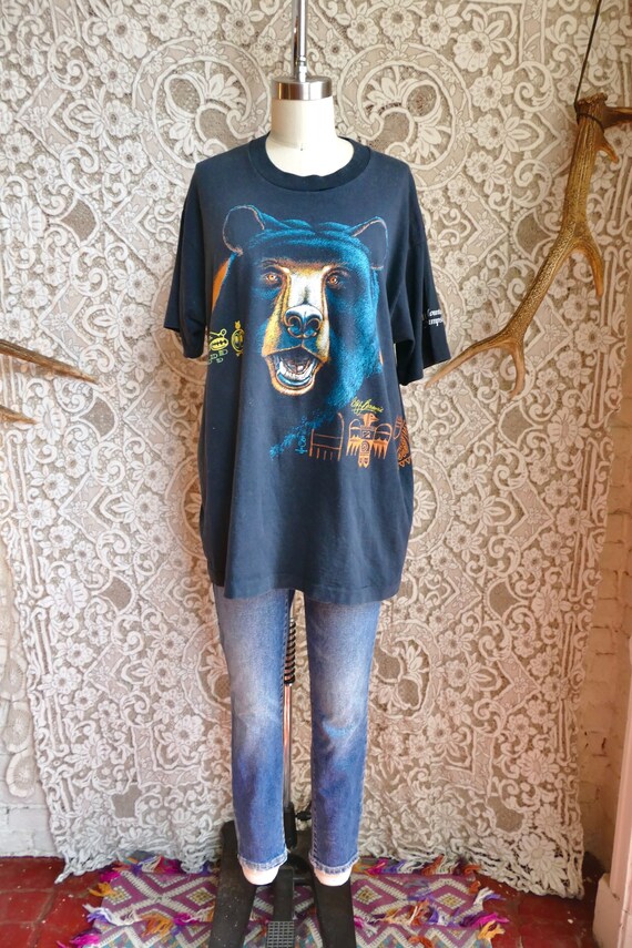 Vintage Bear Tee in Faded Denim by The Normal Brand main image 1