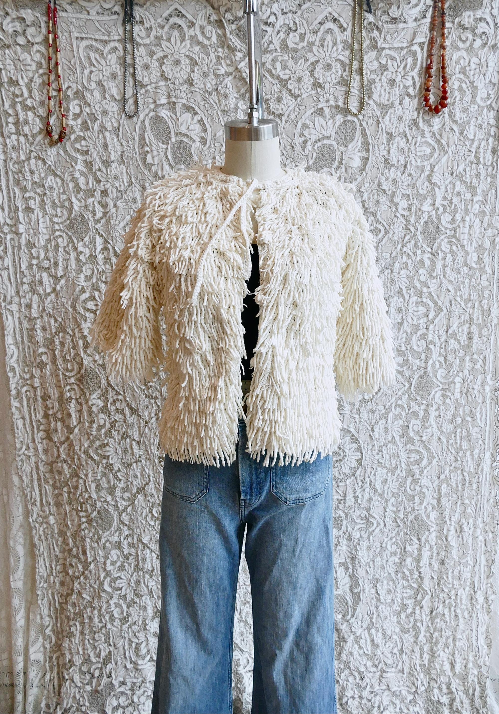 Loop Knit Shaggy Cardigan - Etsy