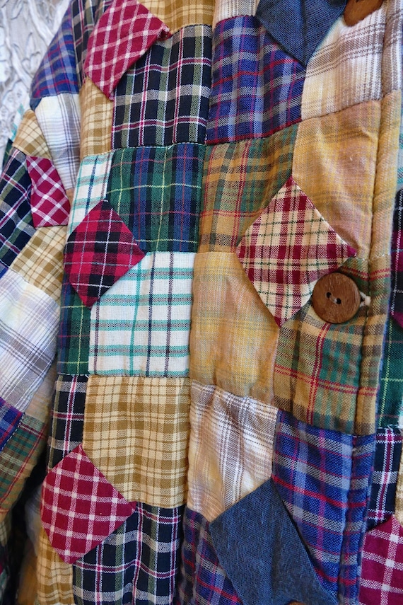Patchwork Quilt Chore Coat - image 3