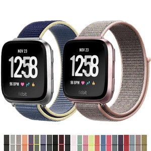 Correa silicona lujo Fitbit Versa 4 (rosa-rojo) 