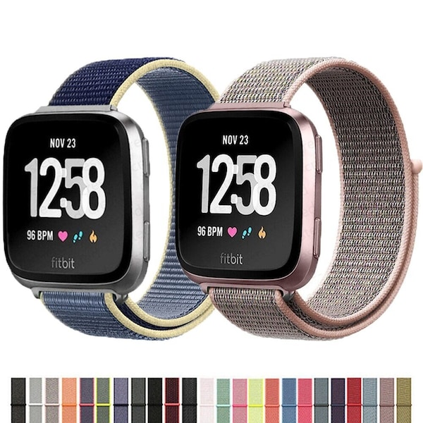 Passend für Fitbit Versa 3 / Versa 4 Nylon Stoff Ersatzband