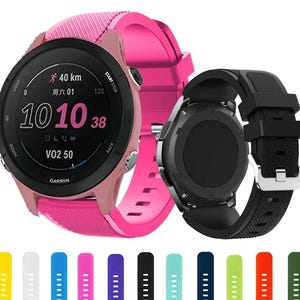 Silicone Watch Band for Garmin Forerunner 745/255/265/955/965/970 – 22 MM