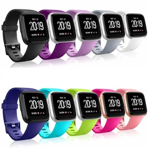 Correa silicona lujo Fitbit Versa 4 (rosa-rojo) 