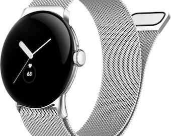 For Google Pixel Watch 2 Strap Milanese Smart Watch Metal Steel Mesh Band Magnetic Closure