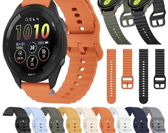 For Samsung Galaxy Watch 4 / Galaxy Watch 5 / 5 Pro / Strap Silicone Rubber Replacement Band