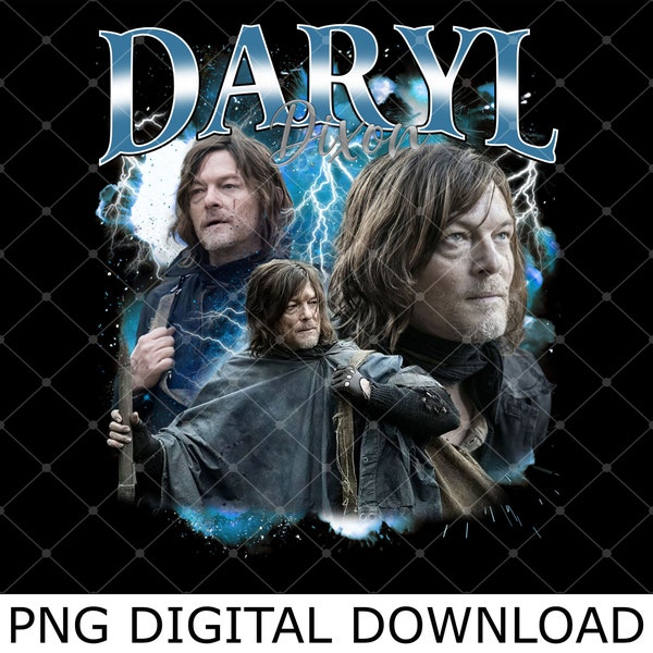 Vintage Daryl Dixon Png, Daryl Dixon Movie Character Png, Daryl Dixon Fan Png