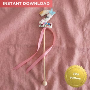 Patrón de costura para dos varitas Waldorf de cumpleaños / Descarga en PDF / Apto para principiantes con tutorial paso a paso
