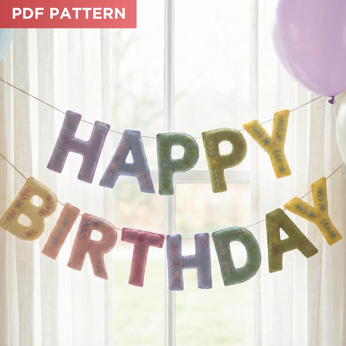 フェルトガーランドの誕生日 - Etsy 日本