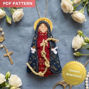 Maria, knutupplösaren, filtprydnadsmönster | PDF-nedladdning | Katolsk Jungfru Maria-broderi