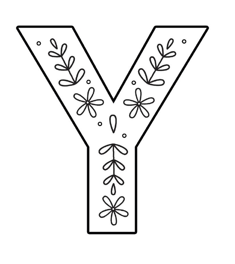 Felt Letter Y Ornament Pattern: DIY Christmas Initial (PDF PATTERN) - Etsy