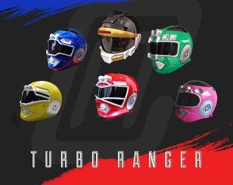 ANIKI Power Ranger Turbo Cosplay Helmet Mask Collectible Carranger