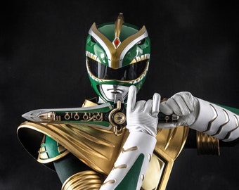 ANIKI Green Ranger BITS 2014 version MMPR Cosplay Costume
