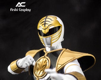 ANIKI White Ranger MMPR Custom Costume Set