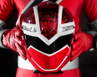 忍者戦隊 ニンジャレッド ヘルメット 1:1 コスプレ用 装着可能 忍者戦隊カクレンジャーセット - Etsy 日本