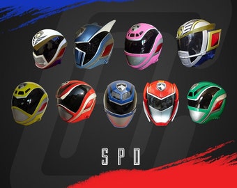 ANIKI SPD Ranger Cosplay Collectible Helmet