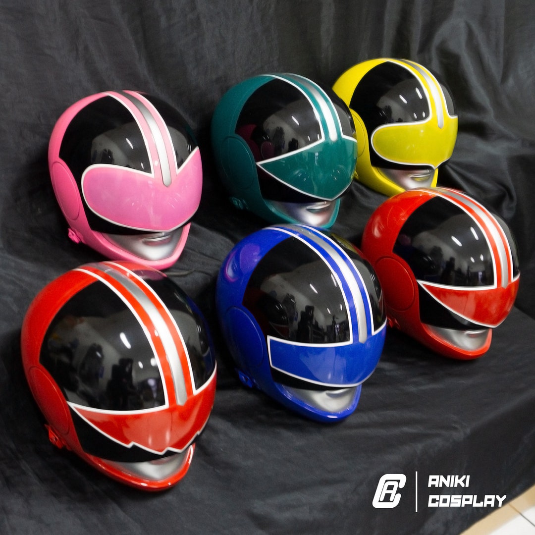 Casco coleccionable de cosplay de Power Ranger Time Ranger de ANIKI Etsy Mexico