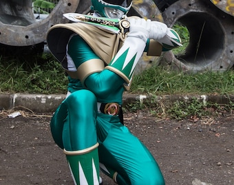 ANIKI MMPR Green Ranger Cosplay Costume Set