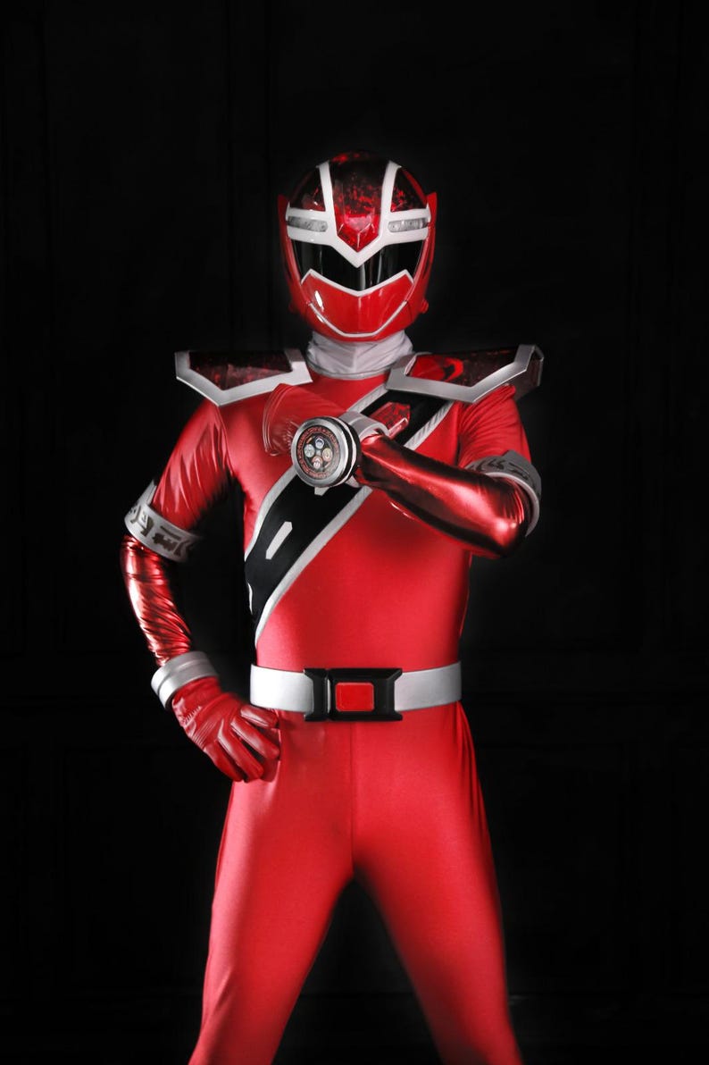 Aniki Power Rangers ANIKI Kiramager Red Sentai Power Rangers COSPLAY COSTUME - Etsy Canada