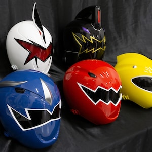 ANIKI Ranger Dino Thunder Red / Blue / Yellow Cosplay Collectible Helmet