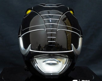 ANIKI Black Ranger MMPR Cosplay Collectible Helmet Mask Replica