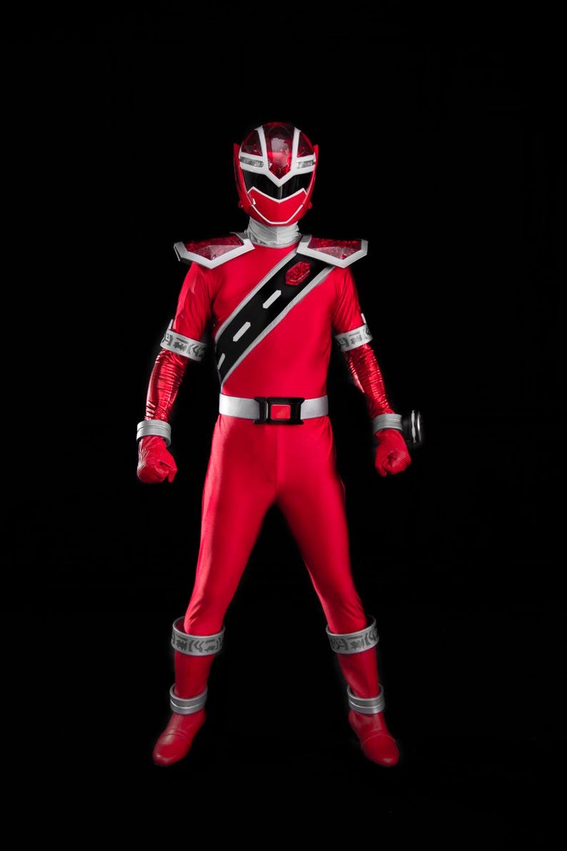 Aniki Power Rangers ANIKI Kiramager Red Sentai Power Rangers COSPLAY COSTUME - Etsy Canada