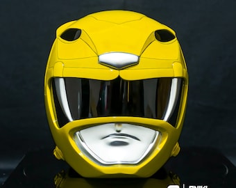 ANIKI MMPR Yellow Ranger Cosplay Collectible Helmet Mask Replica