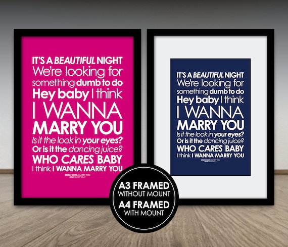 Marry Me Bruno Mars Lyrics