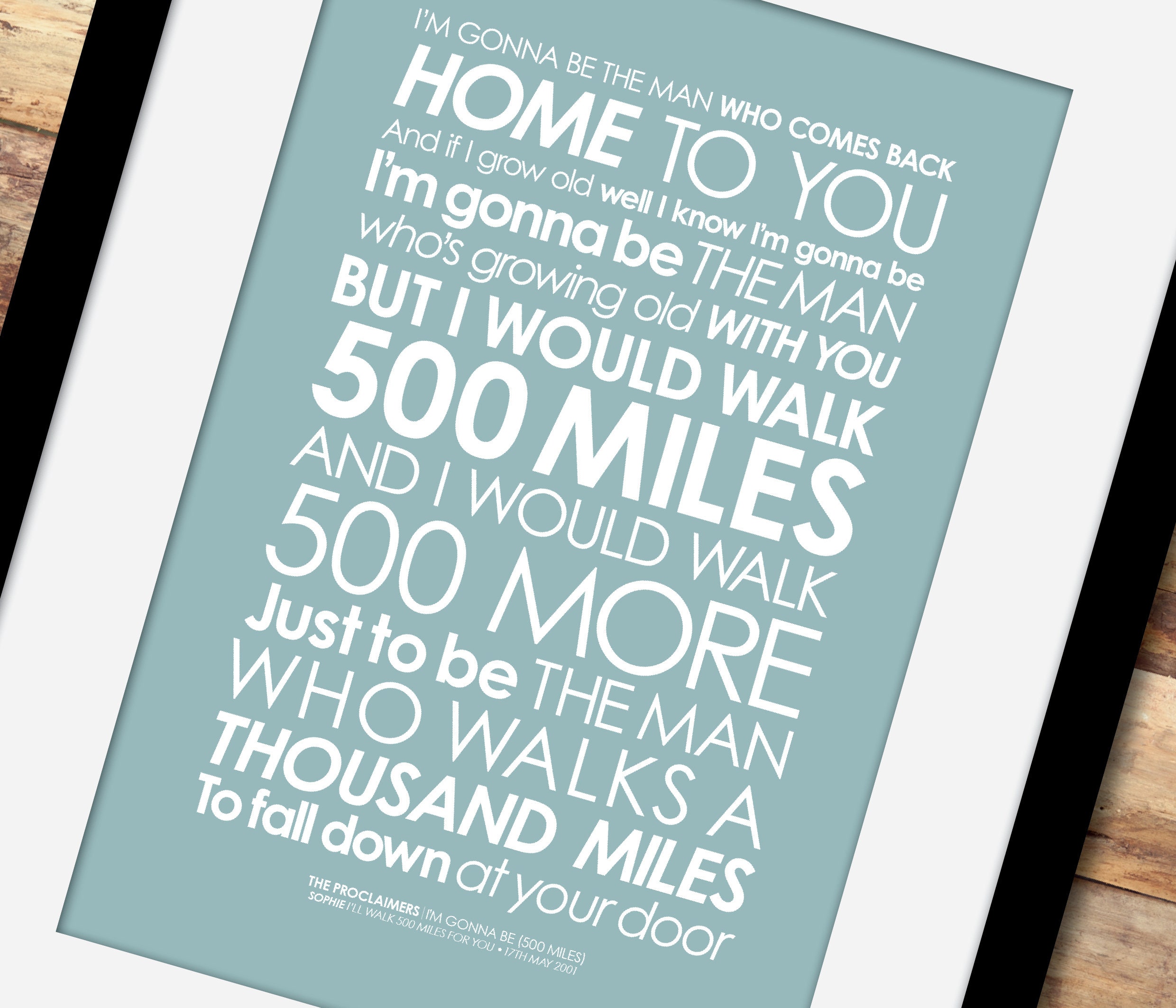 Proclaimers Walk 500 Miles Lyrics