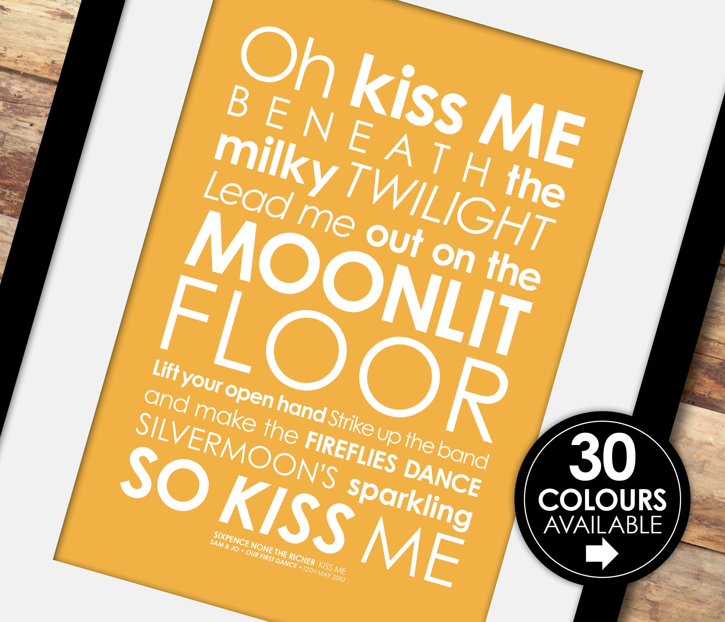 Sixpence None the Richer Kiss Me LYRICS Print With Etsy UK Sixpence None the Richer Kiss Me LYRICS Print With Etsy UK