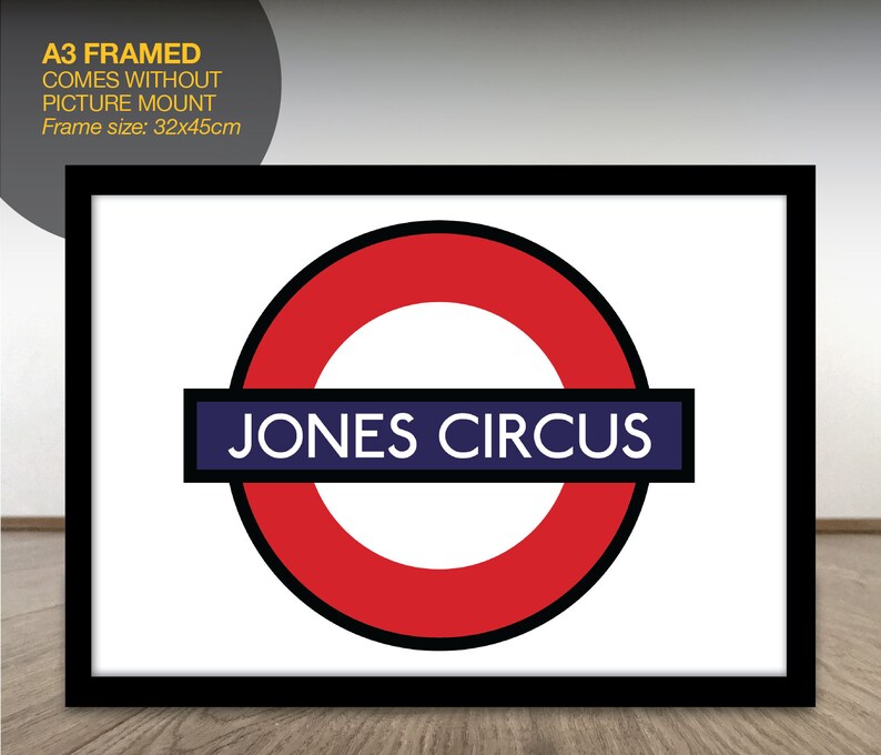 London Underground Themed Personalised Name Sign Tube Sign Family Name Street Wedding Venue Proposal Location Teenager Bedroom Art