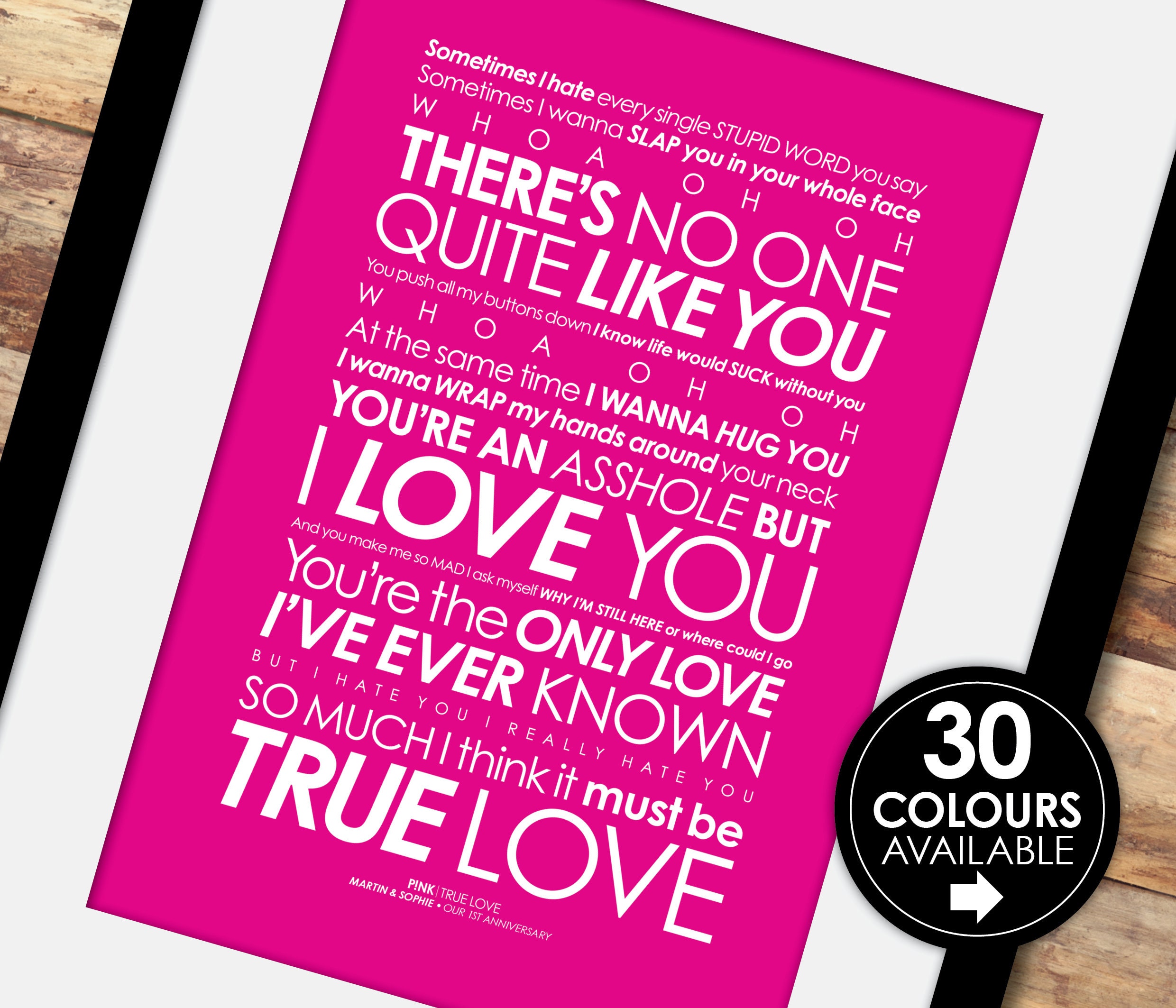 TRUE love! P!NK  True love lyrics, Favorite lyrics, Song lyric quotes