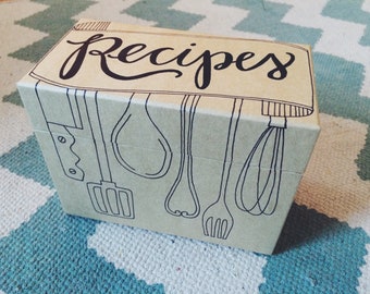 recipe box (standard utensils)