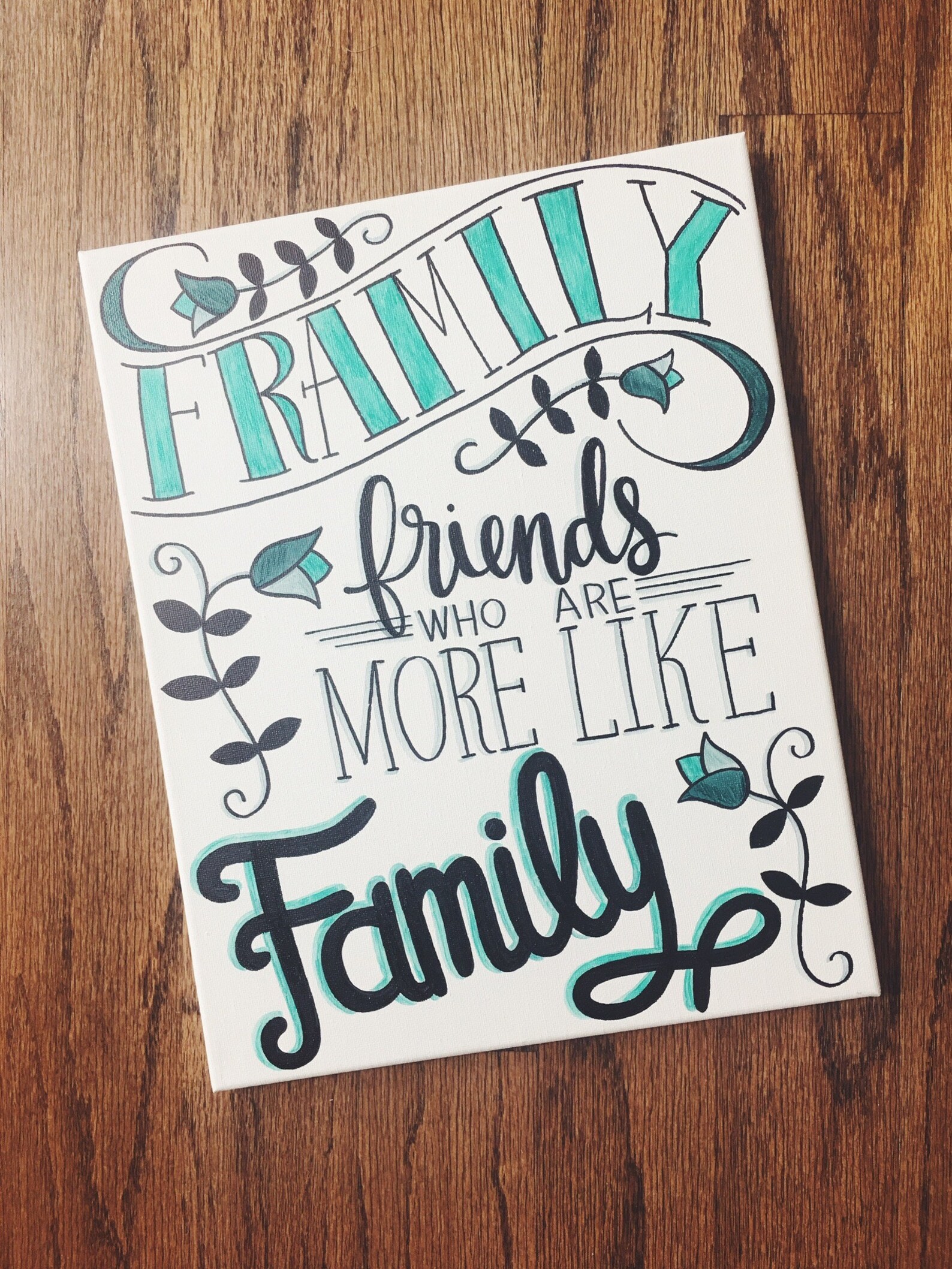 Best friend canvas 11x14 framily Etsy