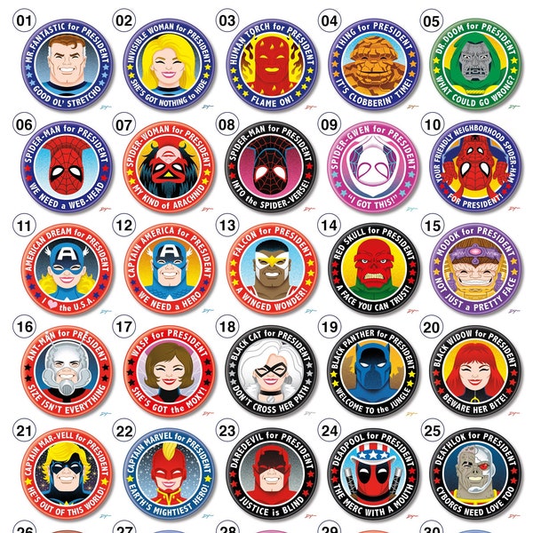 5 for 10 Dollars, 2.25" Inch Buttons, Pins, Pinbacks, Badges. Choose From 300 Different Designs!