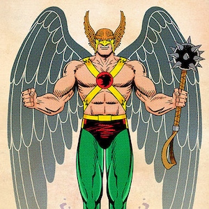 Hawkman, Signed 11 x 17 Color Print by Darryl Young