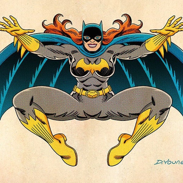 Batgirl, Signed 11 x 17 Color Print by Darryl Young