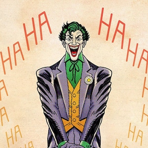 Joker, Signed 11 x 17 Color Print by Darryl Young
