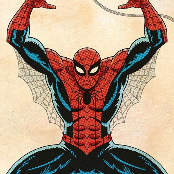 Amazing Spider-Man, Signed 11 x 17 Color Print by Darryl Young